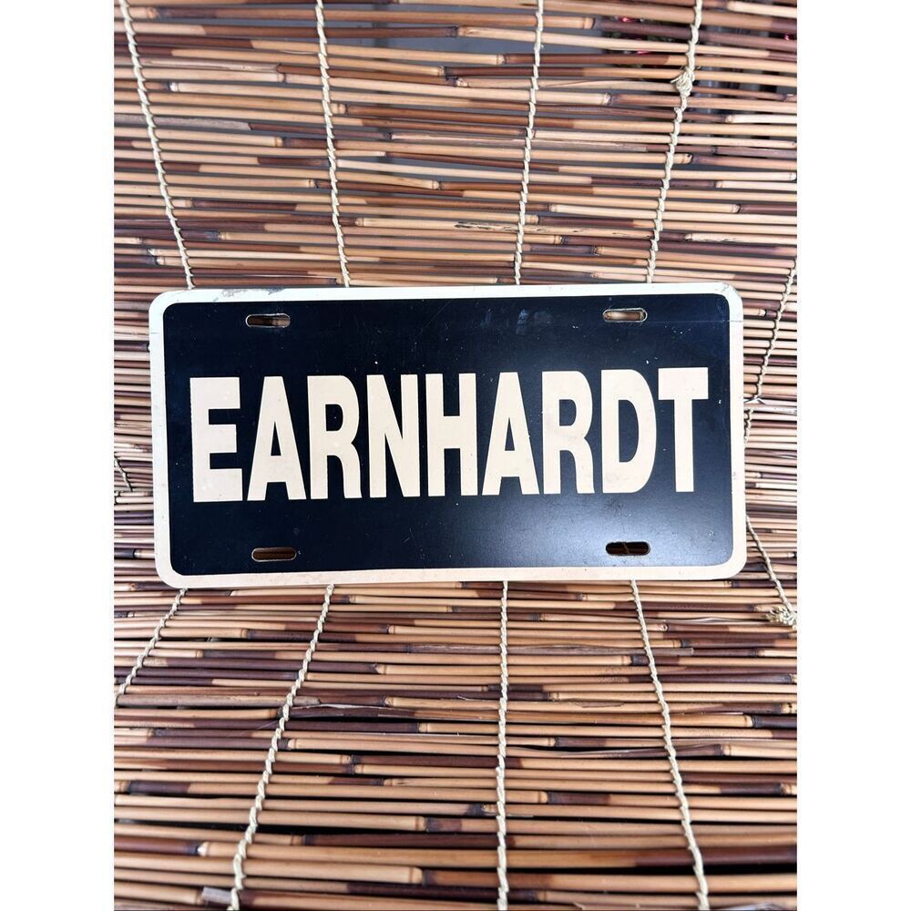 Earnhardt Plastic License Plate #3 Intimidator NASCAR